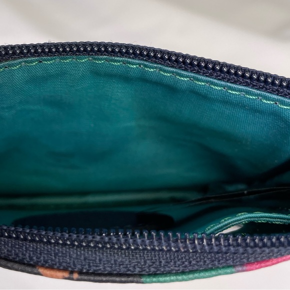 Fossil Key-Per multi colored dots ID card / coin zip top wallet key ring SL4178 - Picture 4 of 8